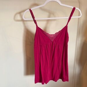 American Eagle Outfitters Fuchsia Lace Camisole